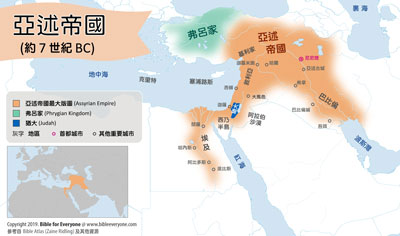 亞述帝國地圖, 聖經書卷時間軸
