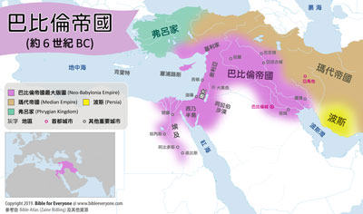 巴比倫帝國地圖, 聖經書卷時間軸